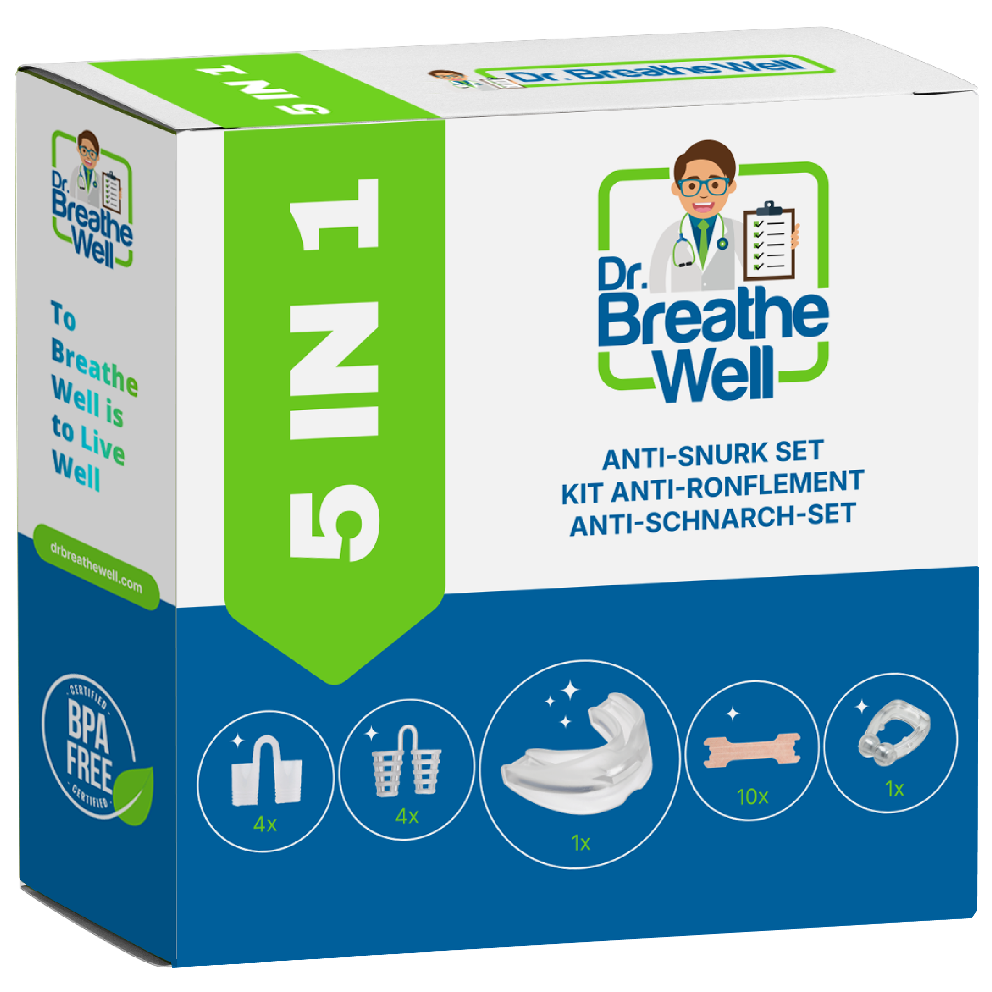 Dr. Breathe Well -  5 in 1 Pakket